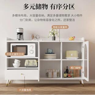 现代家端用轻奢餐边BVD柜多功能 yh厨房关酒柜置物架茶玄水u柜高新款
