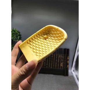 小叶HYMBX黄杨实木雕刻小铲小用簸箕手雕茶把件居家刻工艺品摆件