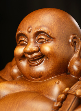 八方来财弥勒佛摆件大肚笑佛菩萨招财家用供奉客厅玄关装饰工艺品