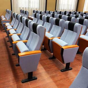广东实木报告厅椅子阶梯教室电影院剧院礼堂椅排椅会议室联排座椅