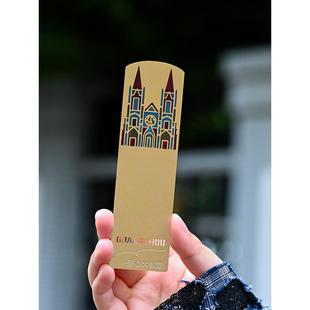 12Xx圣心大教堂书签空心书签高端精美金属书签毕业礼品文化创意礼