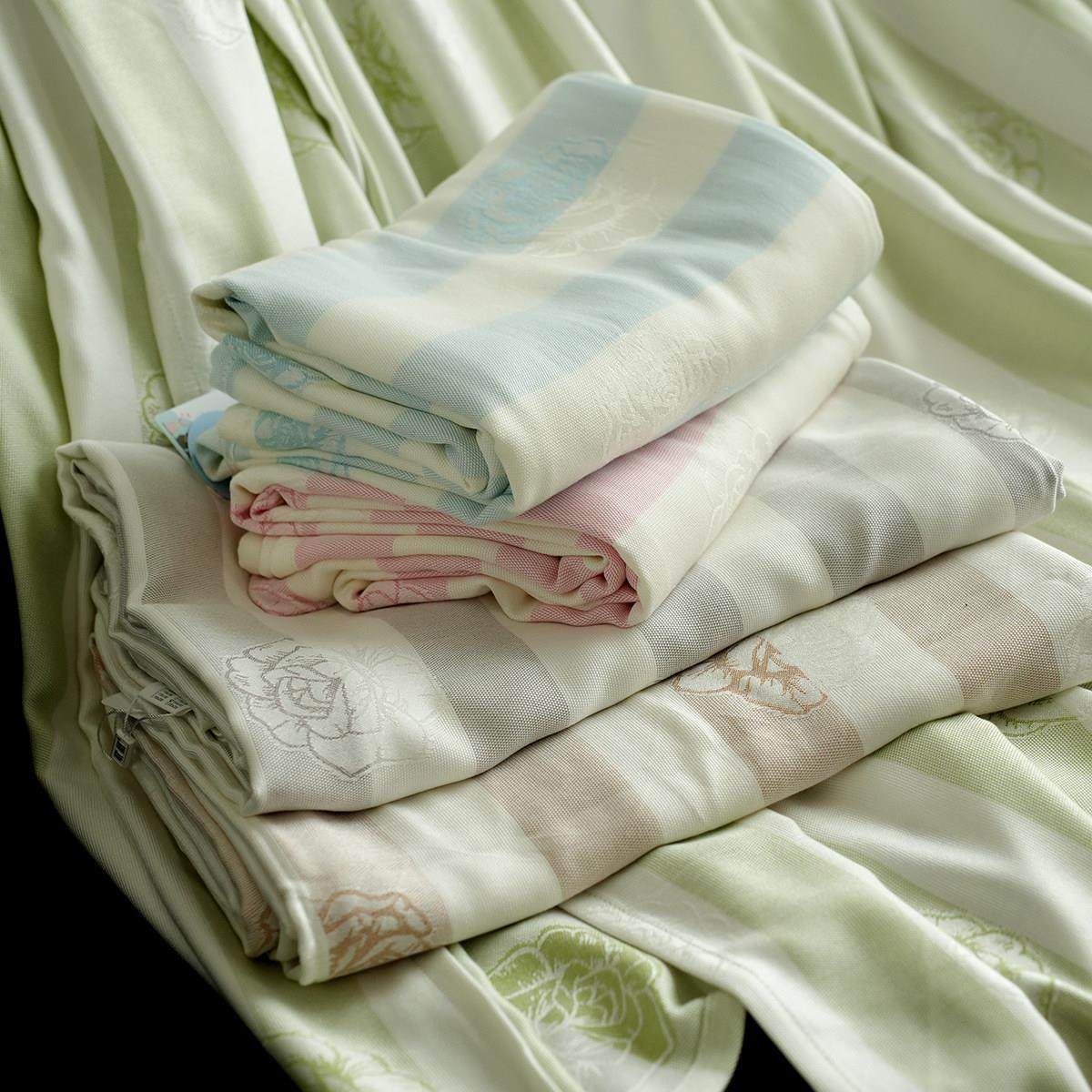 A类 竹纤维盖毯 夏凉被 空调毛巾被大尺寸卧室盖被 夏季床品