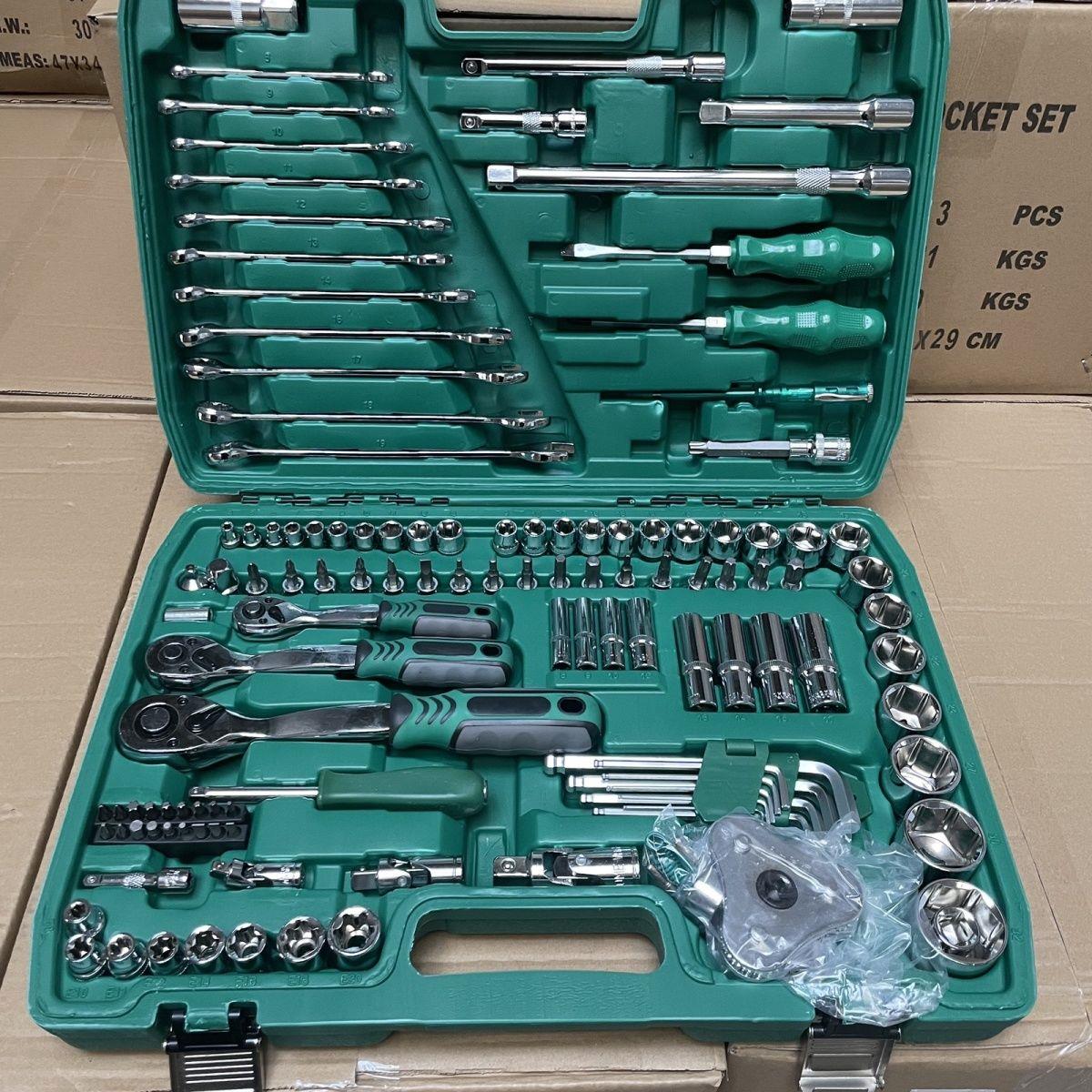 121件套汽修工具套装汽车维修组套套筒扳手维修工具修车组合工具