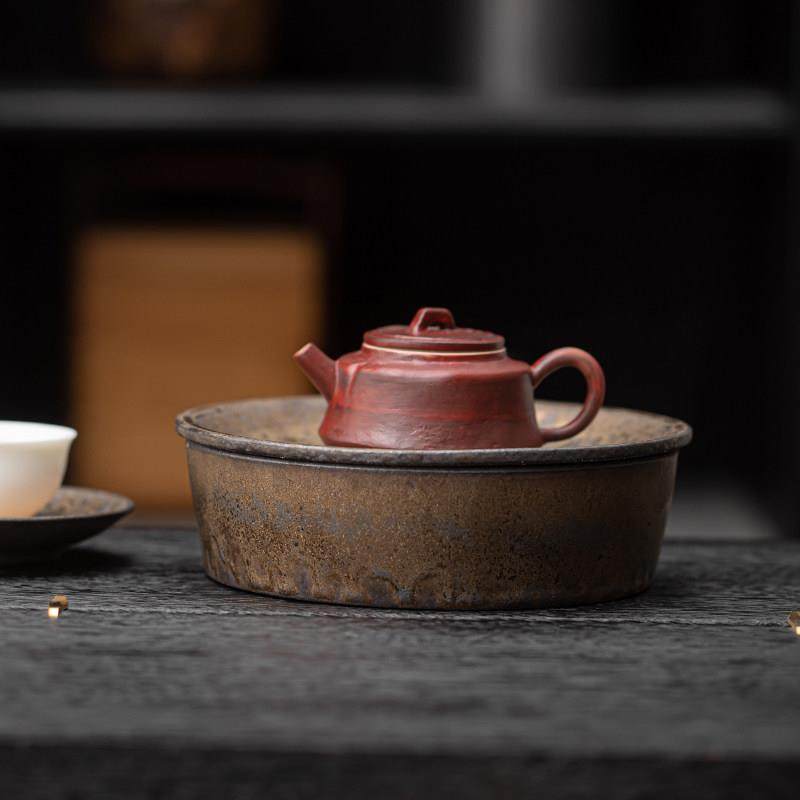 铜钱壶承覆古干泡茶台紫砂壶托壶垫盘储水茶盘日式养壶垫茶具配件