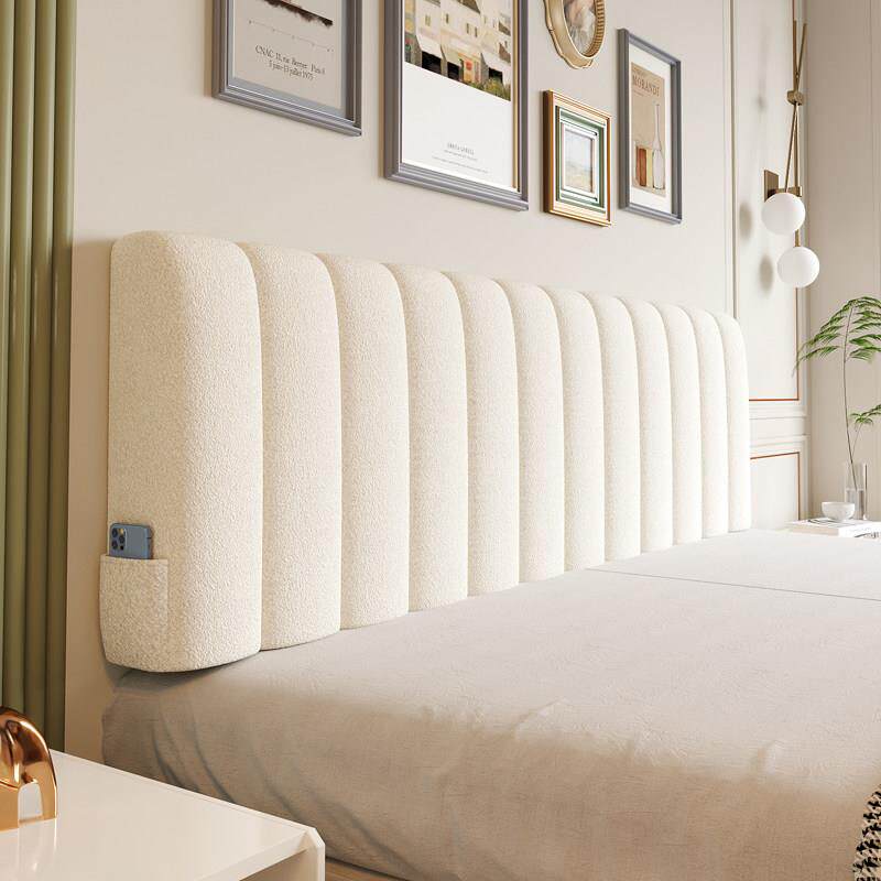 床头靠垫榻榻米软包靠背墙围套罩自粘无床头靠枕防撞可拆洗海绵新