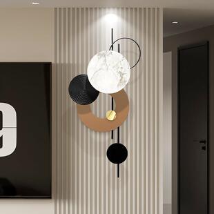 现代客厅墙面装饰木格栅电视背景墙挂入口墙装饰铁墙装饰挂件