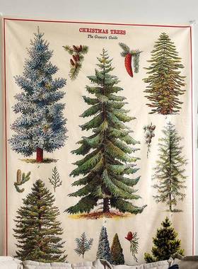 北直欧遮风66608挂松树背景布 网红房间改造布ins床头布墙面丑播