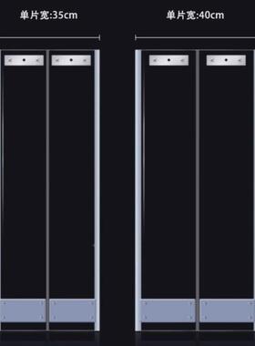 推2025新款折叠滑走动磁吸门帘透明46669空拉调隔断帘店铺商用高