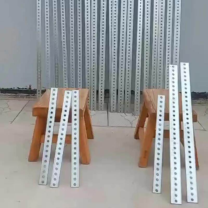 铁条固定器镀锌扁钢条长条带孔直条一字连接片金属压条铁片固定片
