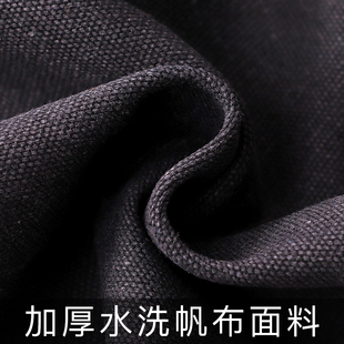 咖啡店围裙帆布加厚耐磨男厨房家用定制logo印字餐饮工作服女