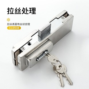 柏司勒地弹簧门夹玻璃门上下夹玻璃有框无框曲夹推拉门固定一字夹