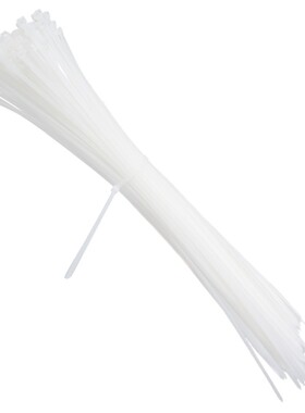 永达塑料5x400mm 实际宽3.8mm 自锁式捆绑束理线尼龙扎带黑色白色