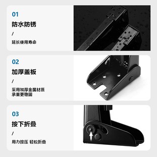 可折叠桌脚金属腿折叠支撑脚电脑桌折叠腿床上支撑腿露营桌子脚架