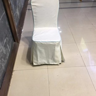 连体餐椅凳子套 酒店椅套饭店餐厅宴会椅子套罩新中式