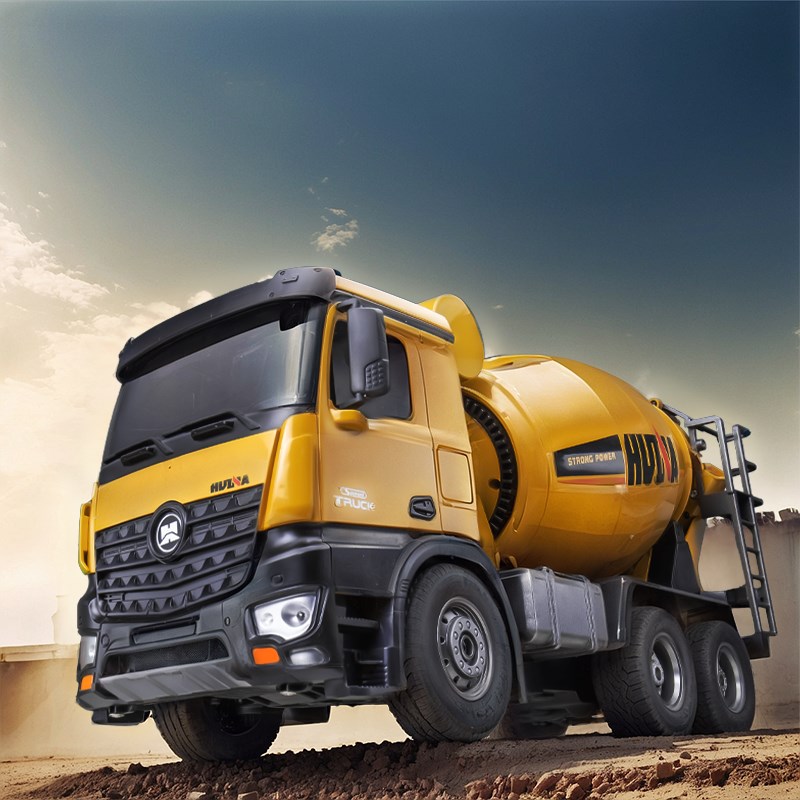 合金超大号遥控搅拌车水泥混凝土运输罐车工程车大型玩具汽车男孩