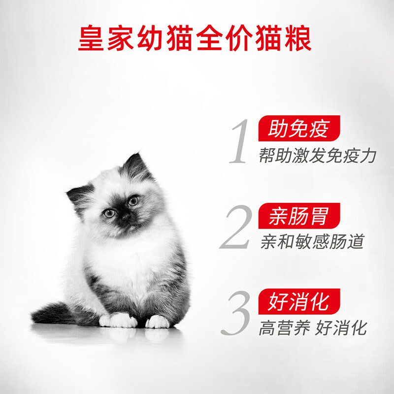 皇家猫粮幼猫奶糕粮BK34/K36离乳期孕猫幼猫英短美短蓝猫通用主粮