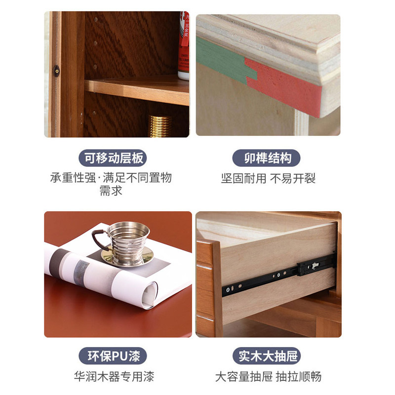 实木酒柜靠墙客厅现代简约玄关柜门厅隔断装饰柜多用途茶柜餐边柜