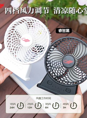共田新品GT532E充电便携桌面式户外迷你学生宿舍降温小风扇大风力