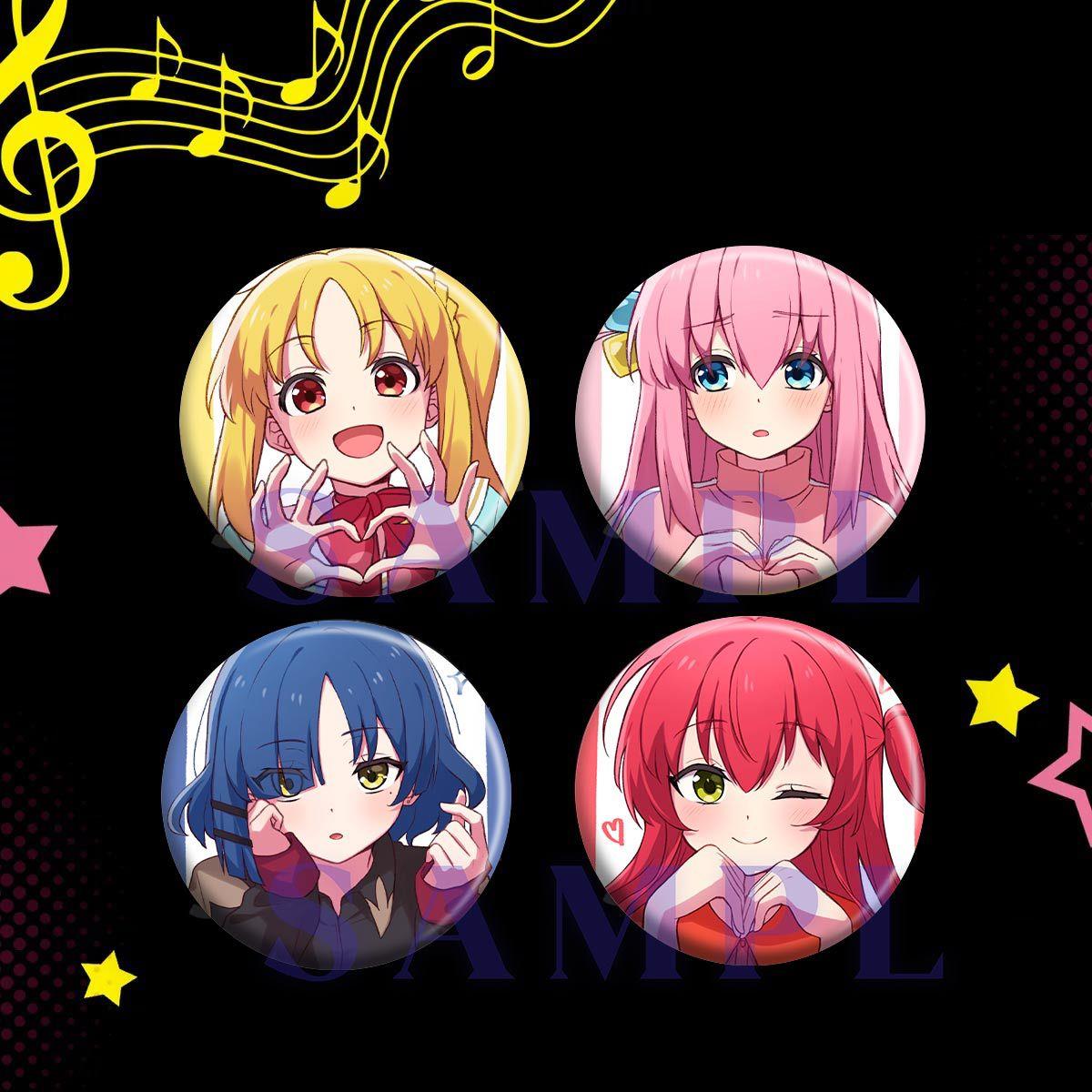 孤独摇滚吧唧徽章 周边同人系列后二藤独一里山田凉 次元胸章