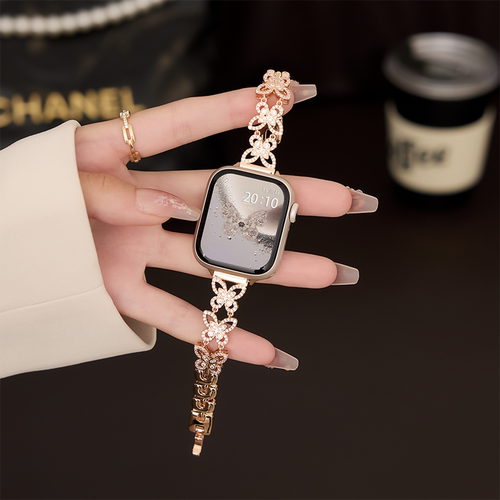 适用iWatchS10苹果蝴蝶幻影表带