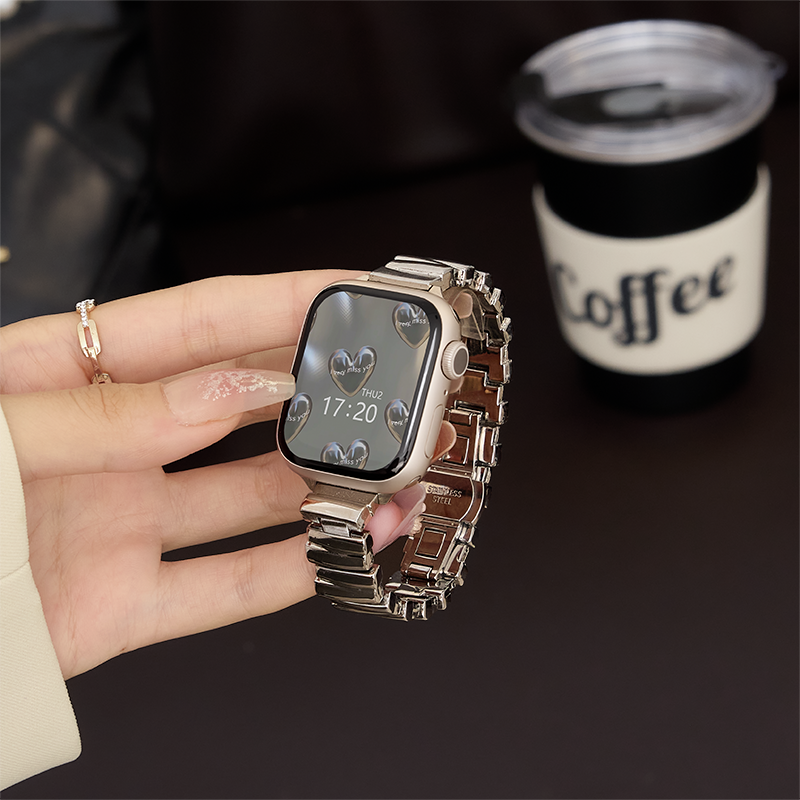 适用iwatchs10苹果气质手表表带