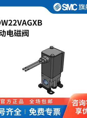 SMC官方正品电磁阀VDW22VAGXB两位两通 DC24V