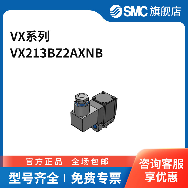 SMC VX系列电磁阀 VX213BZ2AXNB 两位两通 DC24V 个