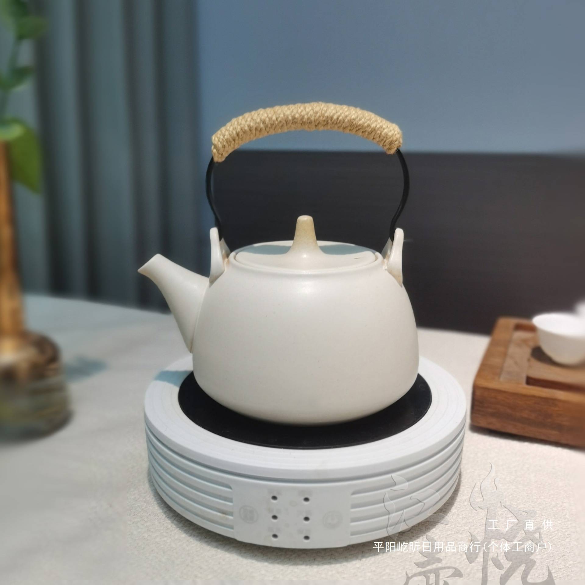 陶壶围炉煮茶粗陶陶瓷家用电陶壶泡茶器烧水提梁壶户外新款煮茶壶
