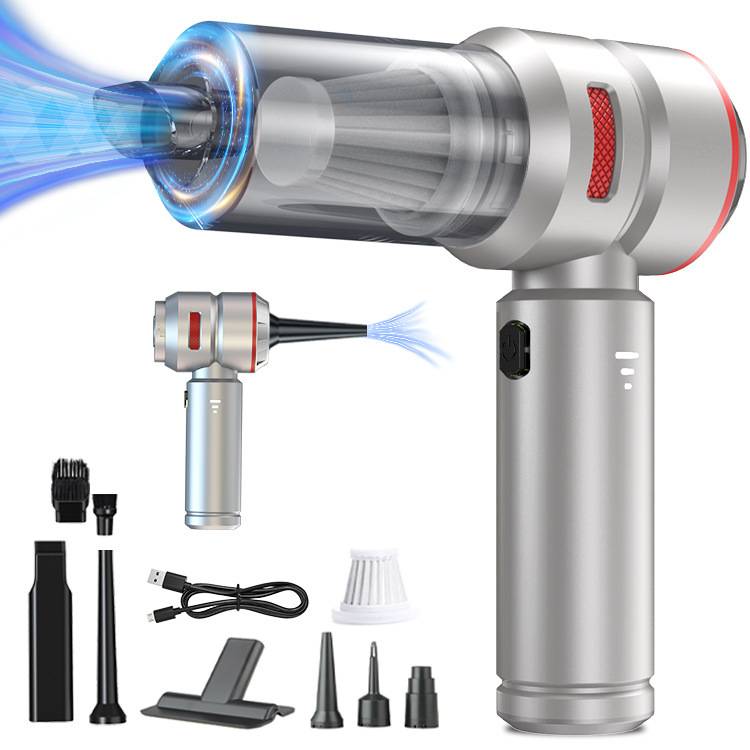 跨境车载吸尘器手持无刷大功率除尘充气一体大吸力两用迷你汽车吹