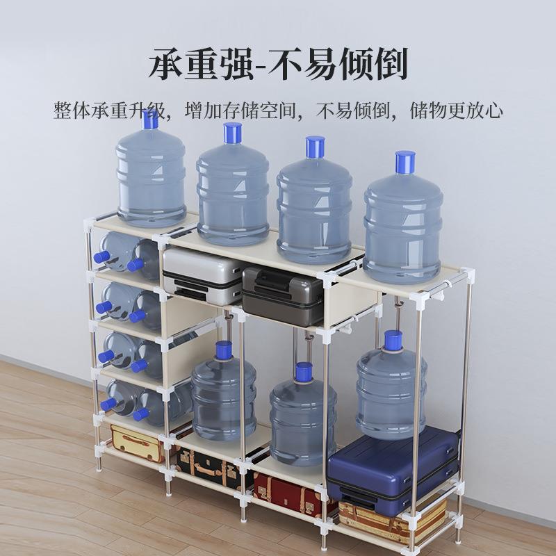 用简易衣柜出租房钢管ZCV结用实艺耐布带抽屉布衣柜家用卧室收纳