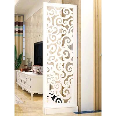 欧式屏风隔断客厅入口柜现代简约时尚移动门厅装饰柜镂刻麋鹿