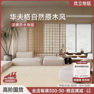 雅光·日式 EULLY 侘寂风地毯客厅轻奢高级家用防水可擦免打理地毯