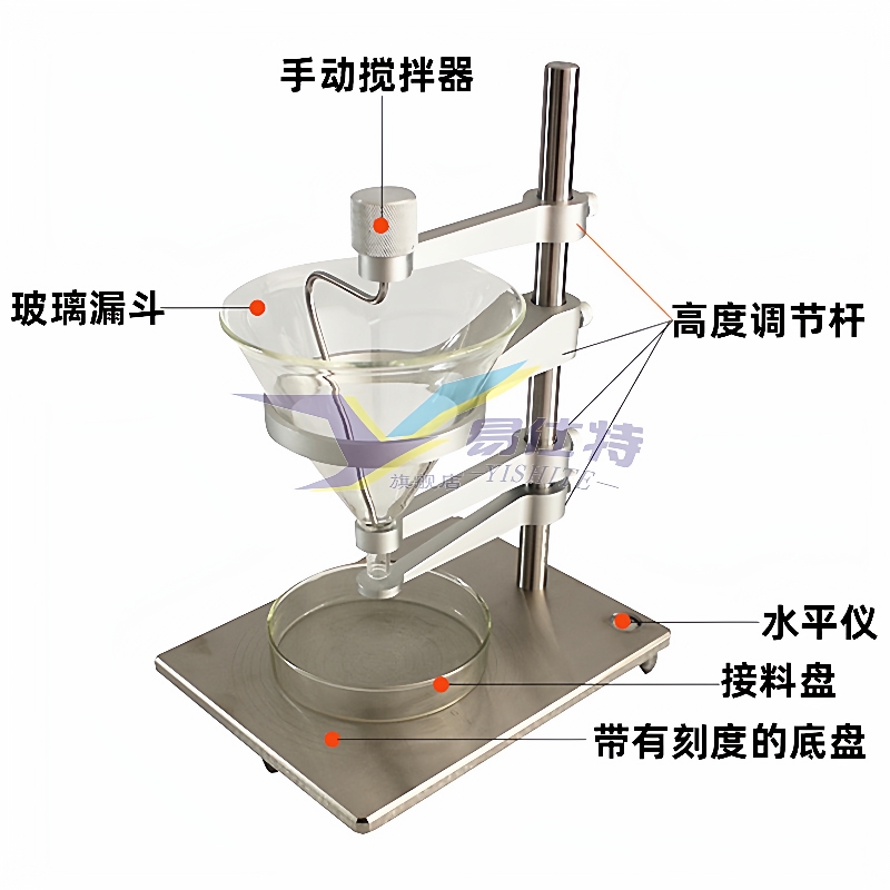 粉末粉尘休止角测定仪表面活性剂检测药粉颗粒无粘性土倾斜角测量