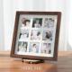 时几初实木洗照片做成相框摆台创意8寸12正方形九宫格16寸挂墙