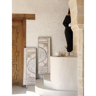 若奈挂画 摩洛哥覆古浮雕画《盛誉门庭》厚彩立体手绘客厅装饰画