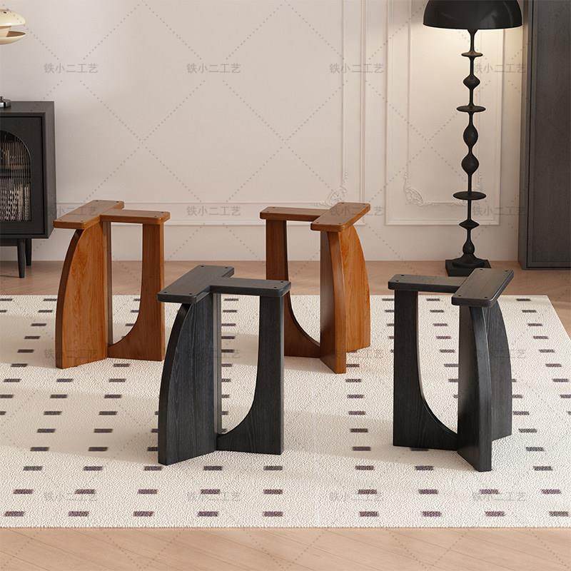 实木鱼尾型桌子腿支架茶桌大理石餐桌底座定制圆书桌茶几脚架桌腿,住宅家具,矮凳,淘宝优惠券,粉丝福利购,淘宝优惠卷