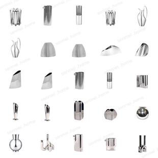 北欧轻奢银色不锈钢花瓶摆件客厅高端插花器简约ins风高级鲜花瓶