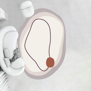 创意风可擦洗pvc地垫客厅免洗 皮革不规则地毯pu防水室内卧室床边