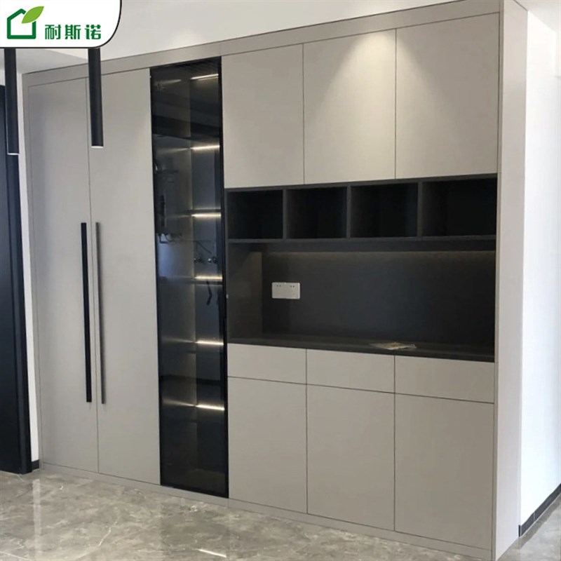 北京厂家全屋定 制万华禾u香无醛板柜体烤漆门板餐边柜MDI无醛胶