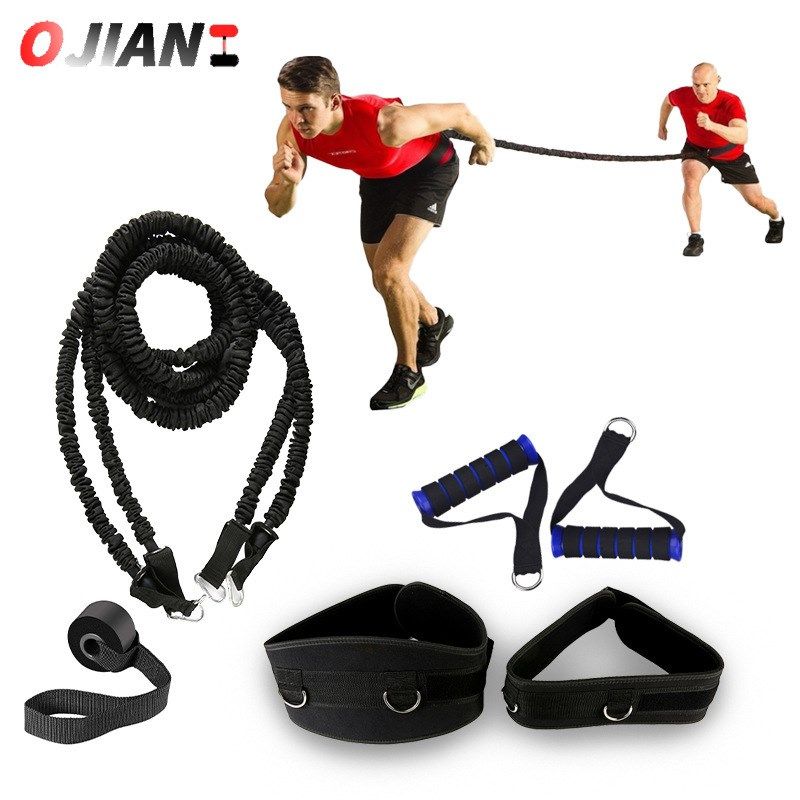 对拉式拉a力绳套装 双人体能力量训练多功能阻力绳 田径训练拉力