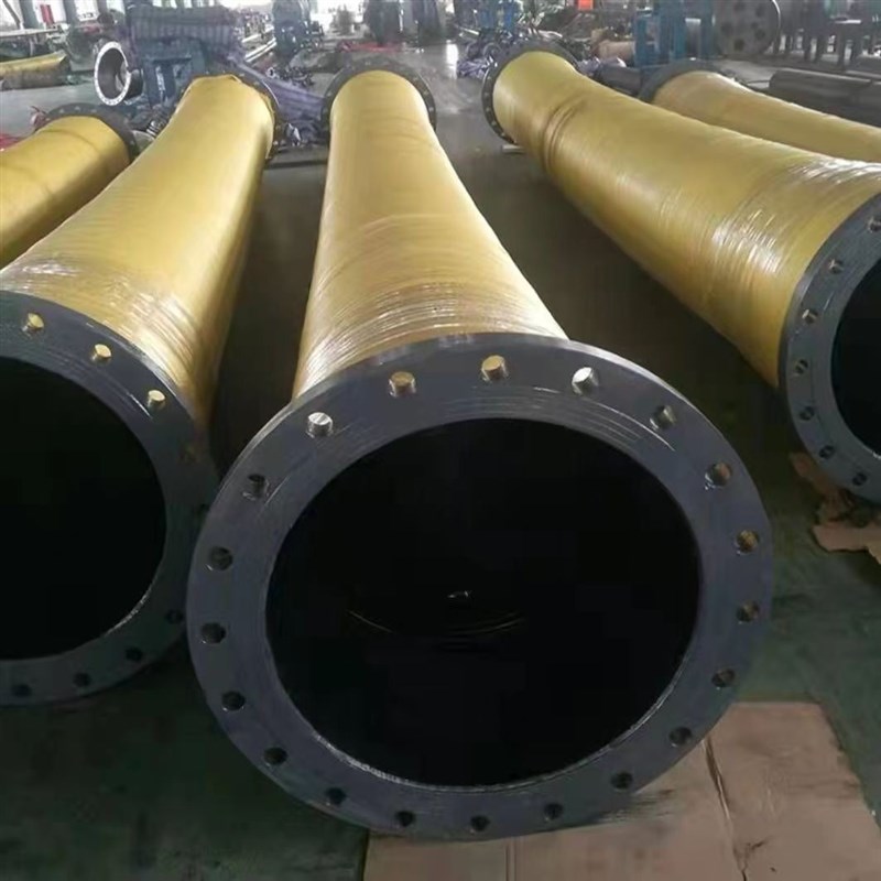 大口径钢丝排水胶l管 法兰埋吸管大口径法兰胶管矿用吸排泥沙胶管