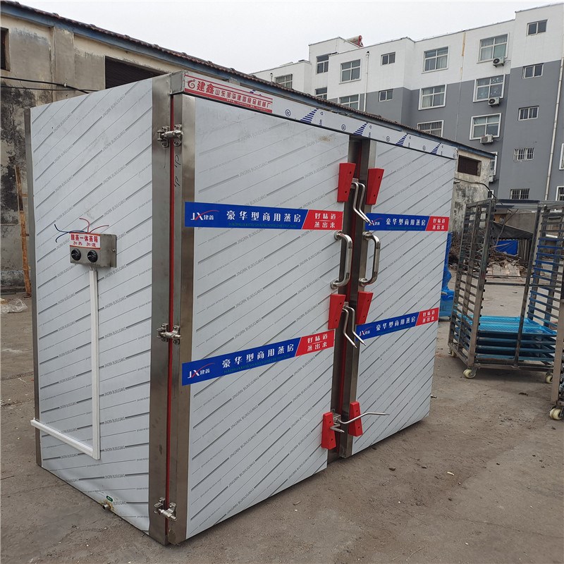 双门馒头蒸房单门36盘醒蒸一体蒸房带推Y车的电蒸房