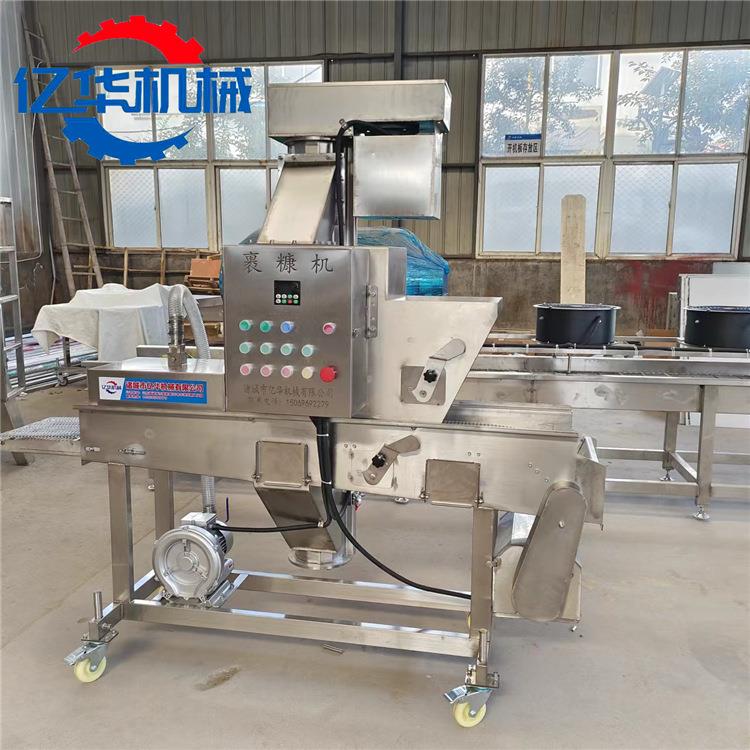 雪花鸡上糠机 下全自动鸡鸡排裹糠设VMS备 上撒粘柳棒柳裹糠机