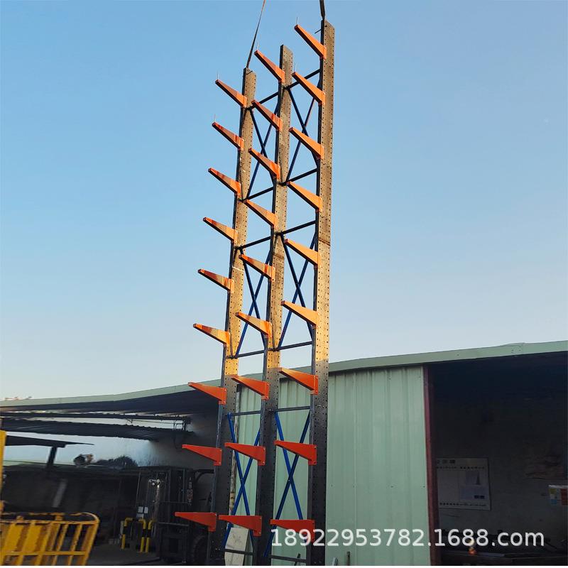 定重型双悬臂货面架仓做库管材货架铝物型材料架棒材货架