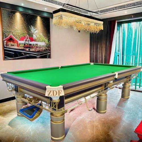 标准美式黑8桌球台9球台深台球陆罗丰台168球桌圳ZD斯F定诺克英式