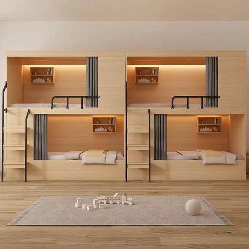 空学生舍高上下铺 电竞酒店上下TKC-001宿床低床 公寓双层床青旅