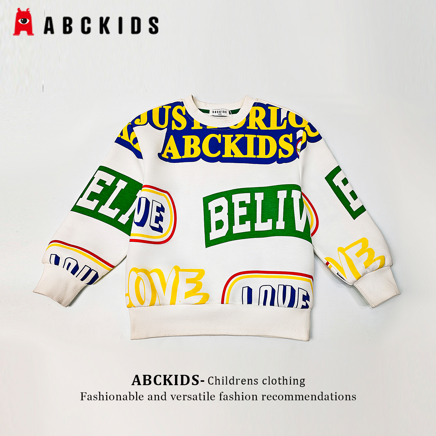 abckids男童卫衣中大童秋季新款