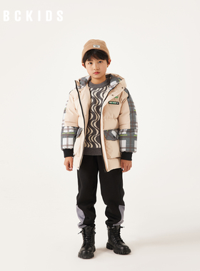 abckids童装男童羽绒服2026冬装新款洋气上衣儿童白鸭绒韩版外套