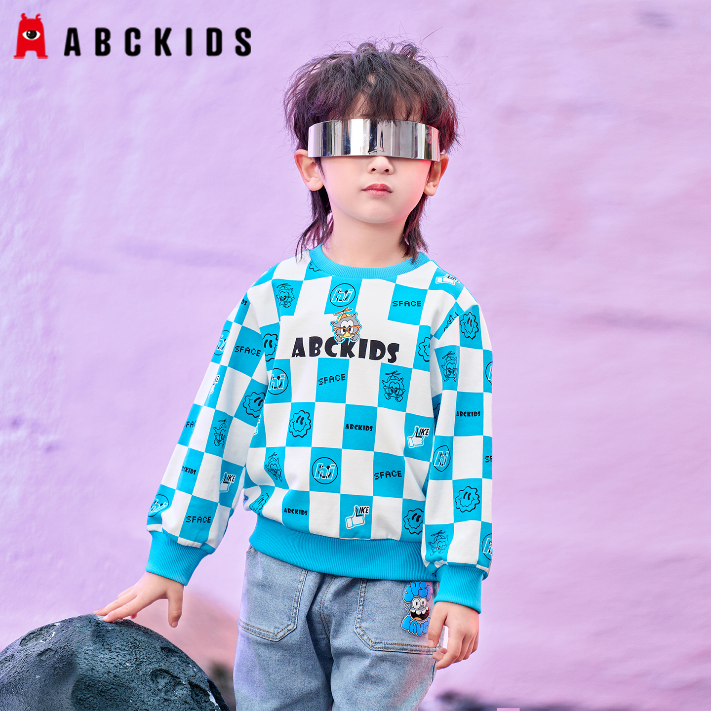 abckids男童卫衣2025秋装新款