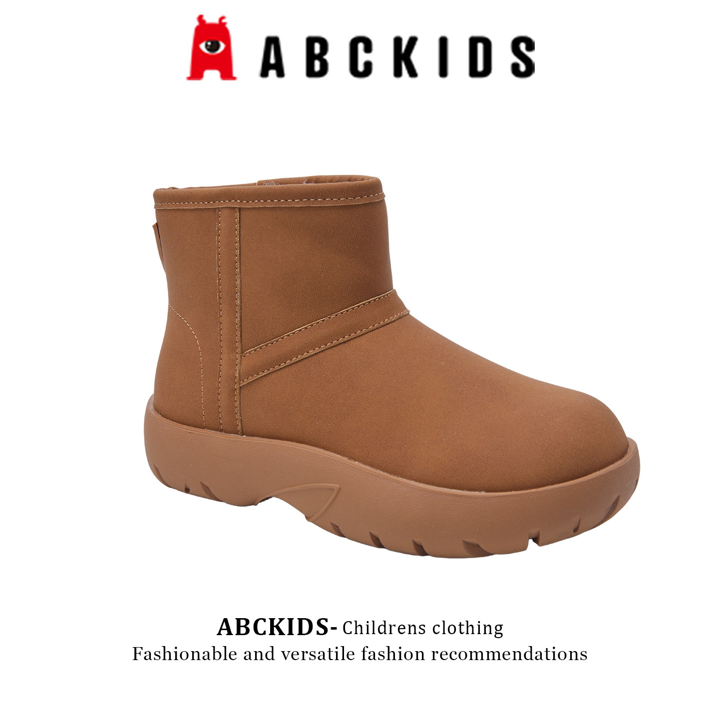 【专柜同款】abckids童鞋雪地靴儿童英伦马丁靴机车靴女童短靴子